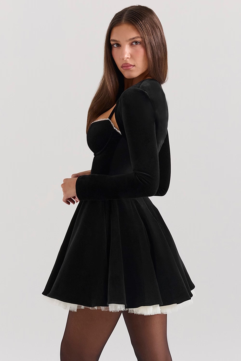 114-black-stretch-velvet-cropped-bolero-sale-4.jpg black stretch velvet cropped bolero - sale
