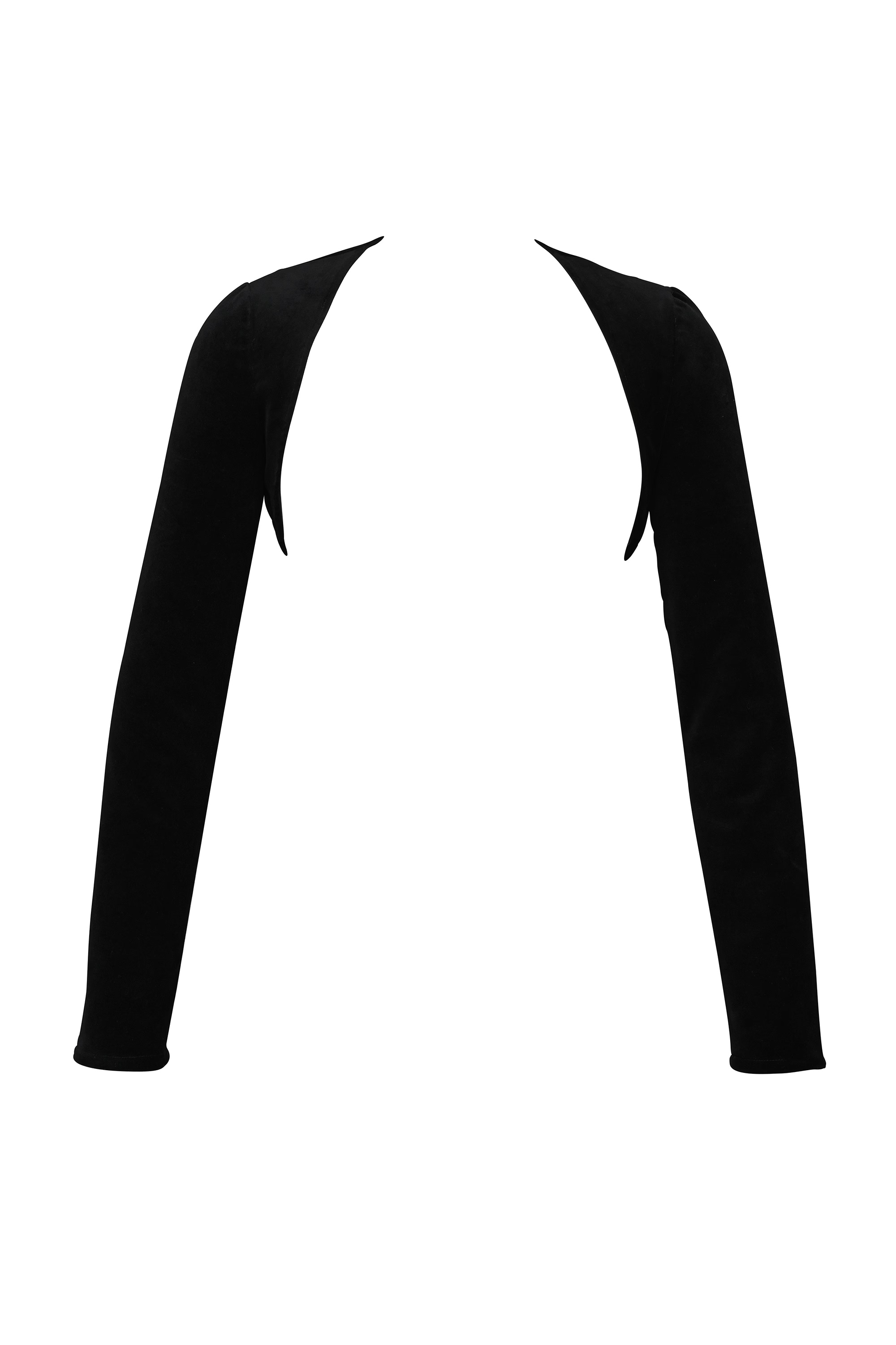 114-black-stretch-velvet-cropped-bolero-sale-6.jpg black stretch velvet cropped bolero - sale