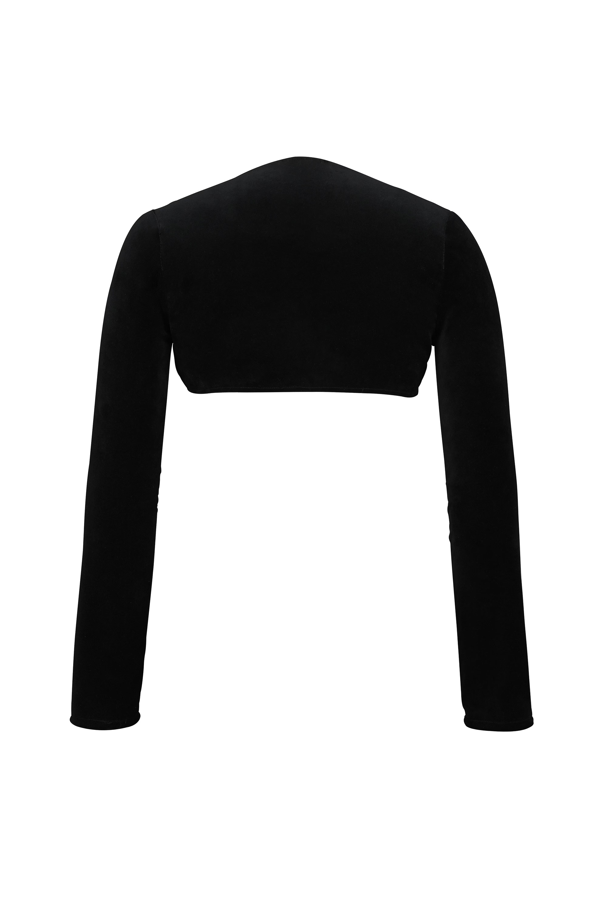 114-black-stretch-velvet-cropped-bolero-sale-8.jpg black stretch velvet cropped bolero - sale