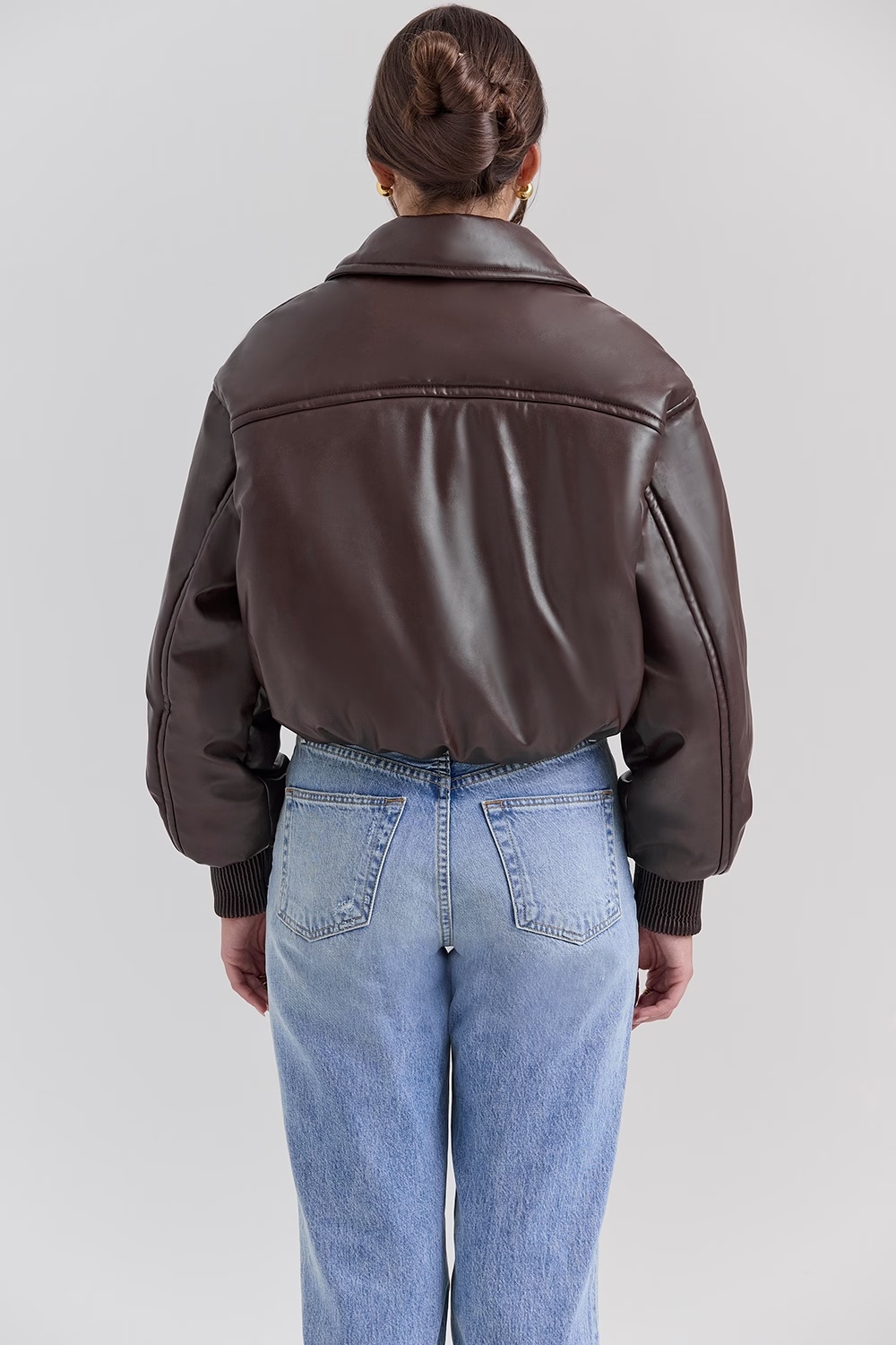 1683-dark-brown-vegan-leather-bomber-jacket-sale-8.jpg dark brown vegan leather bomber jacket - sale