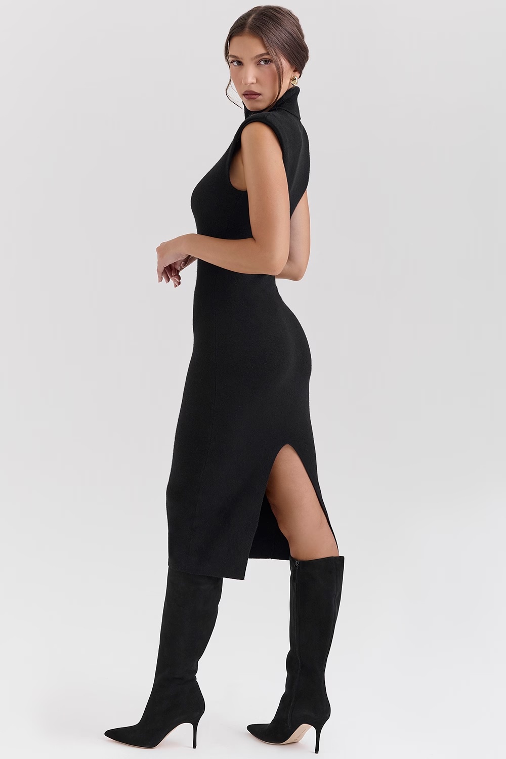 1918-black-cashmere-blend-turtle-neck-midi-dress-sale-5.jpg black cashmere blend turtle neck midi dress - sale