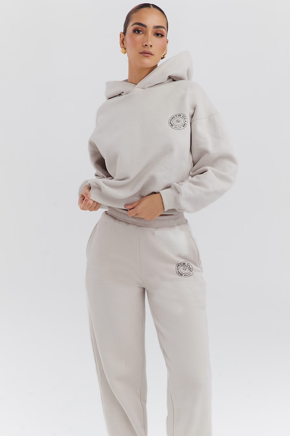 cloud cotton fleece-back hoodie - sale