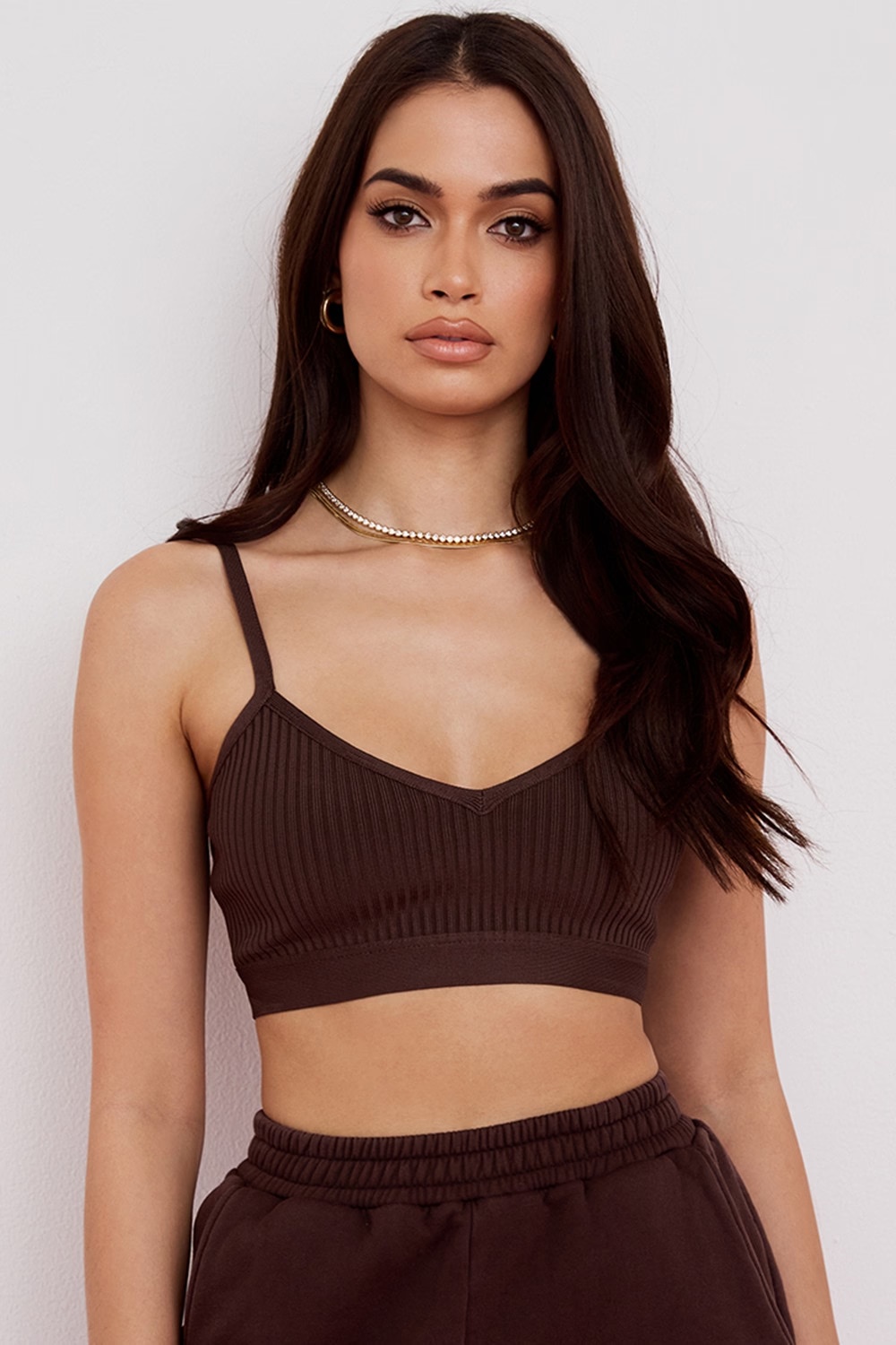 brown bandage bralette - sale