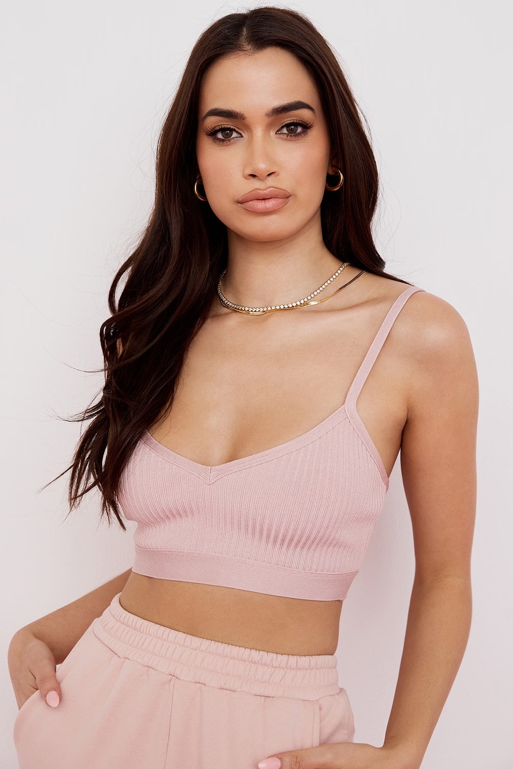 blush bandage bralette - sale