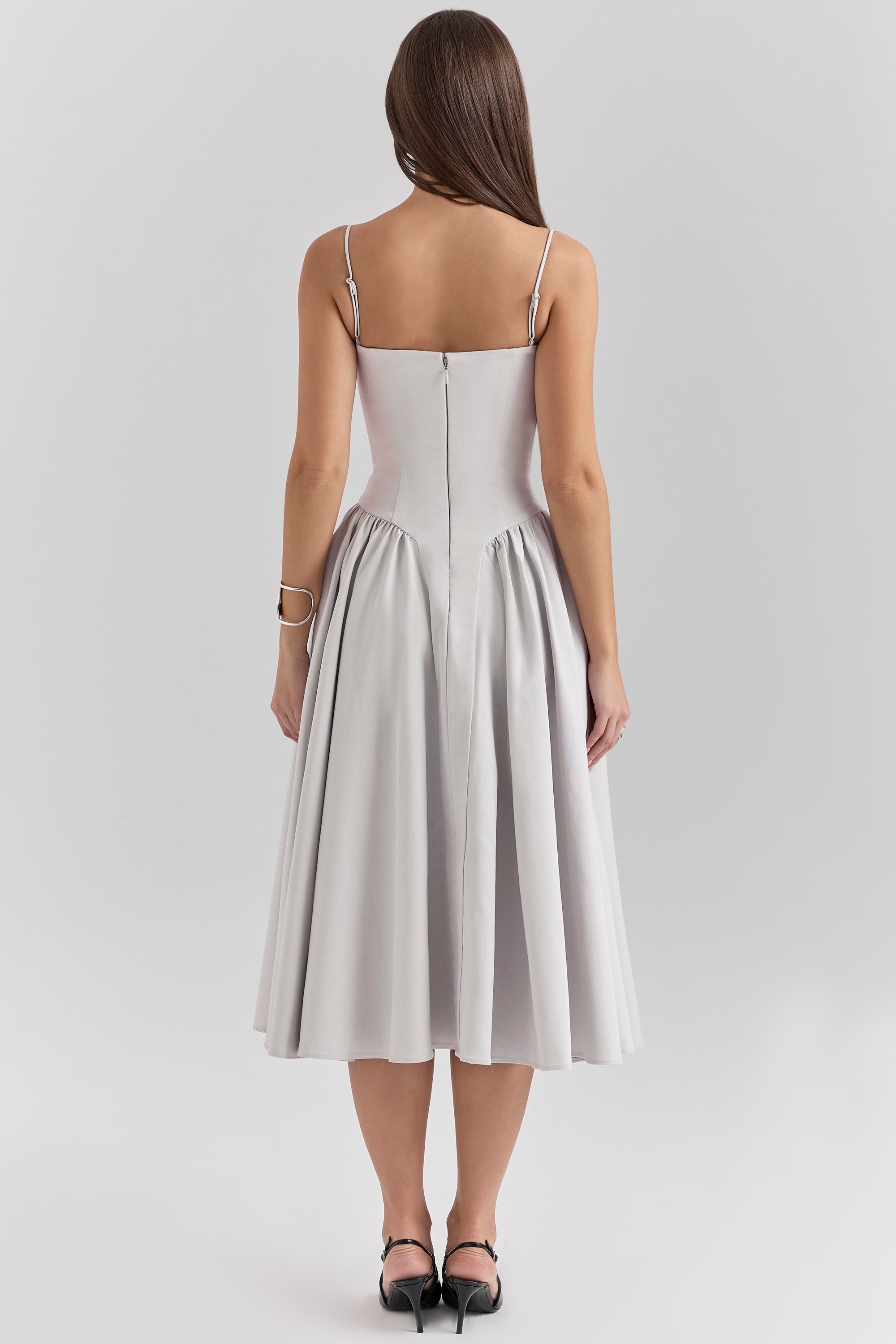 Dove Grey Corset Midi Dress Sale House Of CB — free download