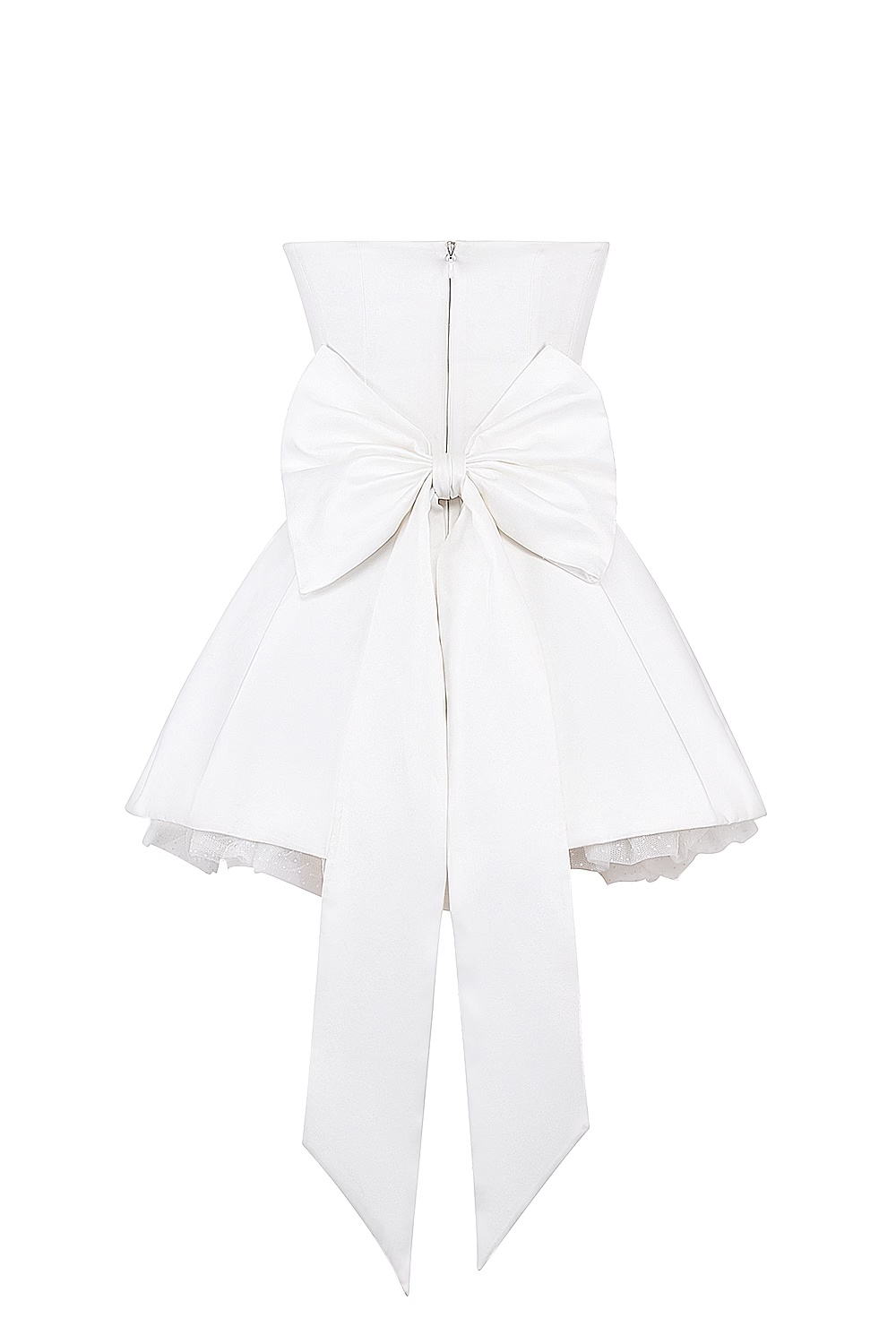 504-white-satin-strapless-bow-mini-gown-14.jpg white satin strapless bow mini gown