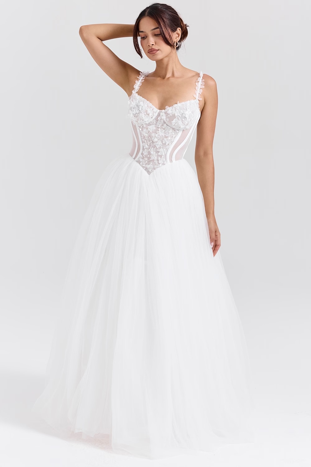 522-white-floral-lace-tulle-bridal-gown-3.jpg white floral lace tulle bridal gown