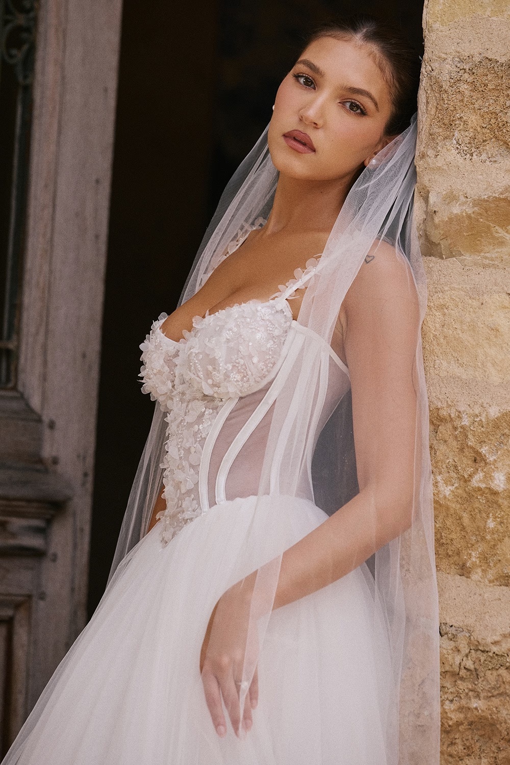 522-white-floral-lace-tulle-bridal-gown-9.jpg white floral lace tulle bridal gown