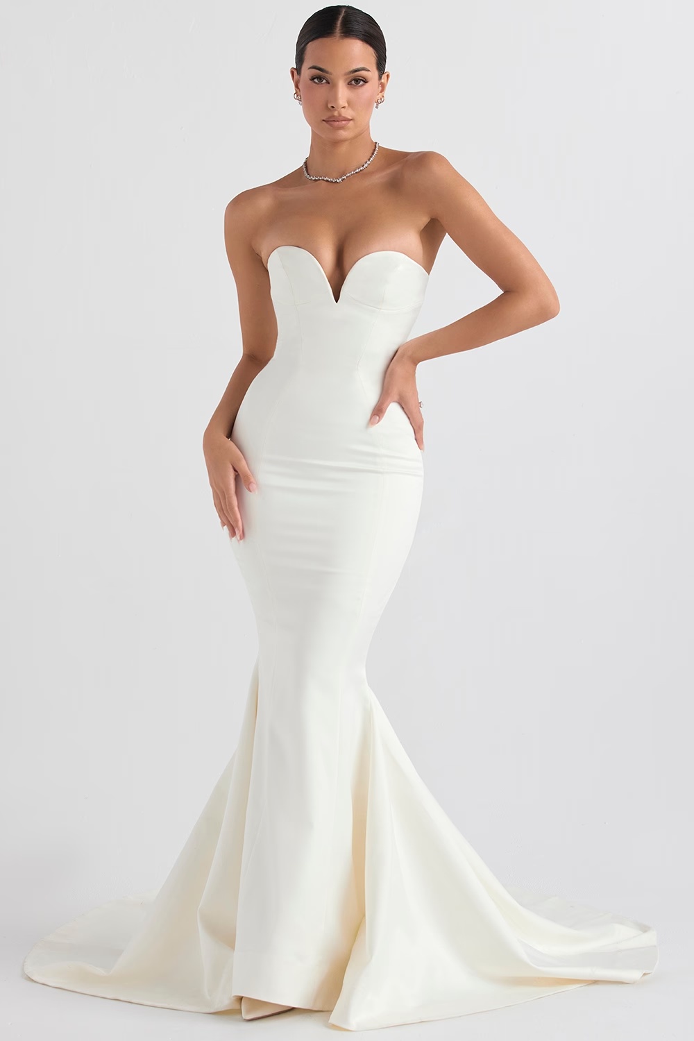 553-ivory-satin-strapless-bridal-gown-4.jpg ivory satin strapless bridal gown