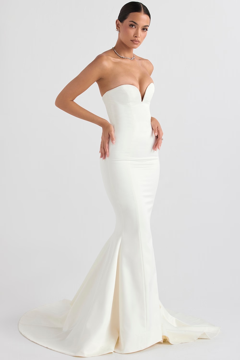 553-ivory-satin-strapless-bridal-gown-7.jpg ivory satin strapless bridal gown