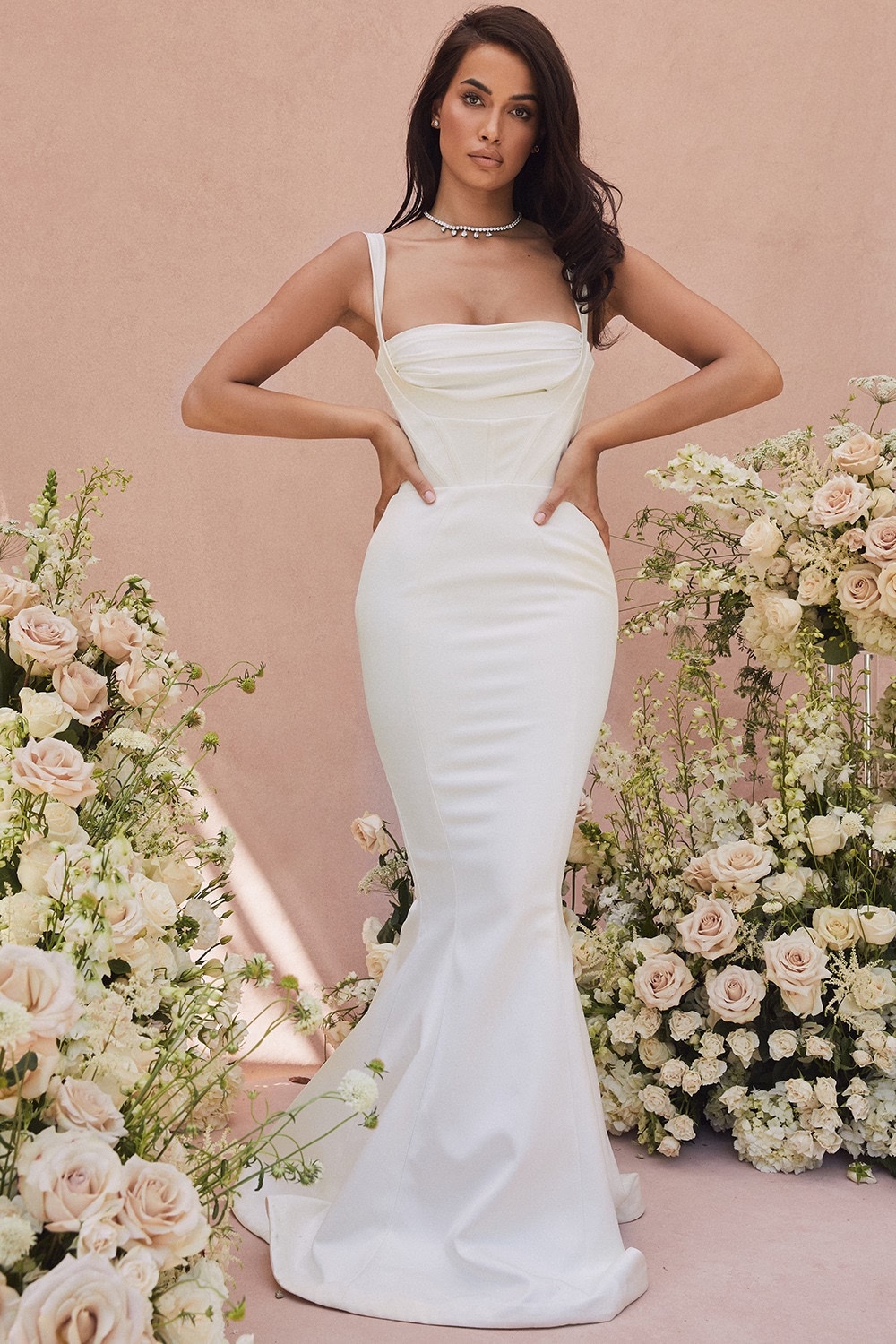 ivory balconette corset bridal gown - limited edition