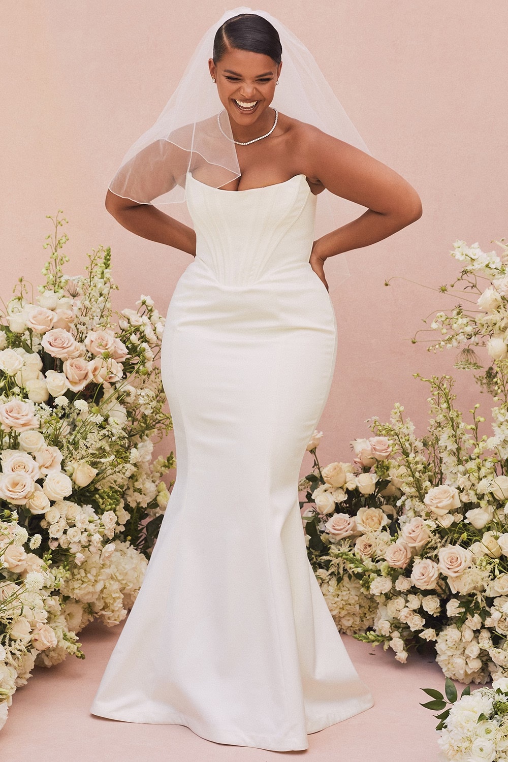 ivory strapless corset bridal gown - limited edition