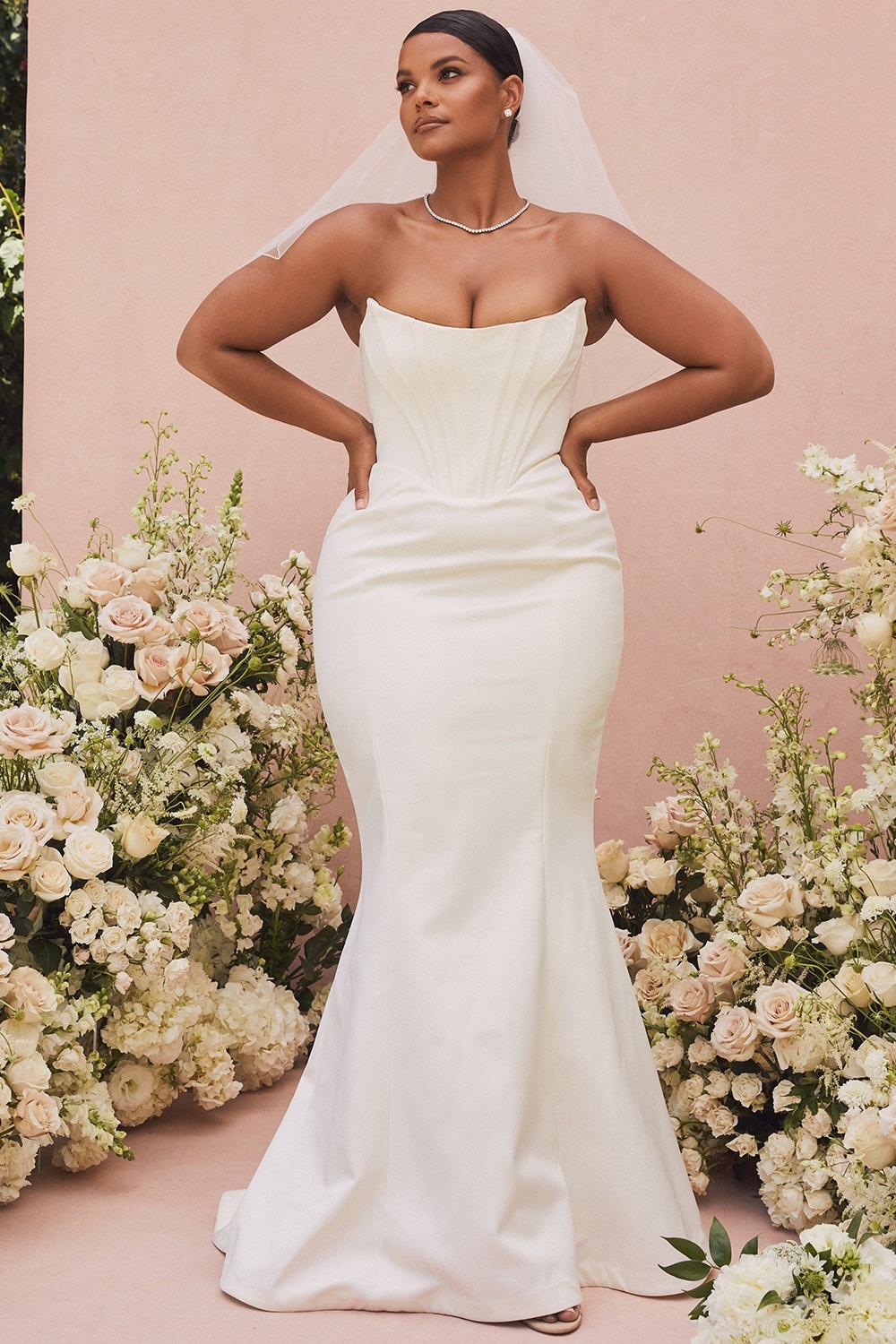 ivory strapless corset bridal gown - limited edition